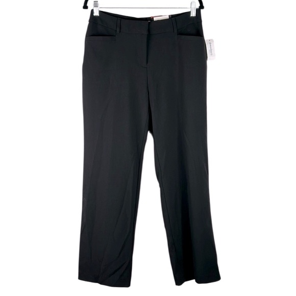Roz & Ali Black Career Secret Agent Tummy Control Wide Leg Pants Size 6 New! - Picture 1 of 7